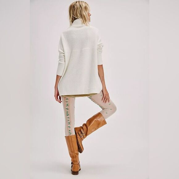 Free People Ottoman Slouchy Tunic in Ecru Ivory Oversized Relaxed Size Small - Picture 16 of 16